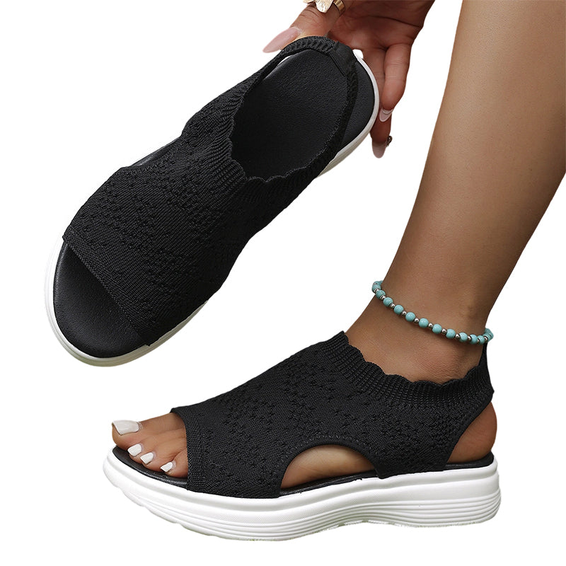 đĄđŹď¸ Women's Breathable Knit Platform Sandals â Lightweight and Soft â¨