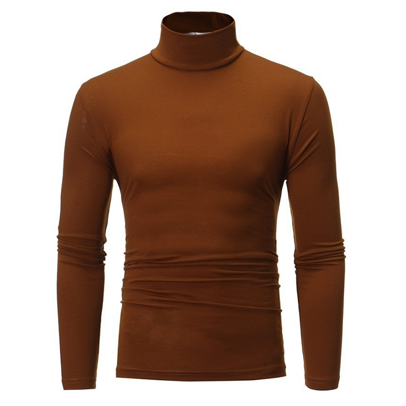 ๐ Streamlined Silhouette, Comfortable Neck Coverage | Men's Slim Fit Mock Turtleneck Top