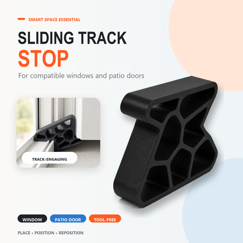 🎁🚪✨ Less Slamming--Secure Track Door Stop