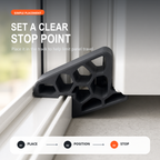 🎁🚪✨ Less Slamming--Secure Track Door Stop