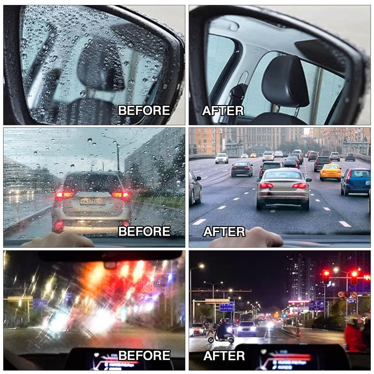 🔥Car Glass Oil Film Cleaner Brush