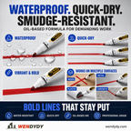 Precision Tip Quick-Dry Oil-Based Marker Pen
