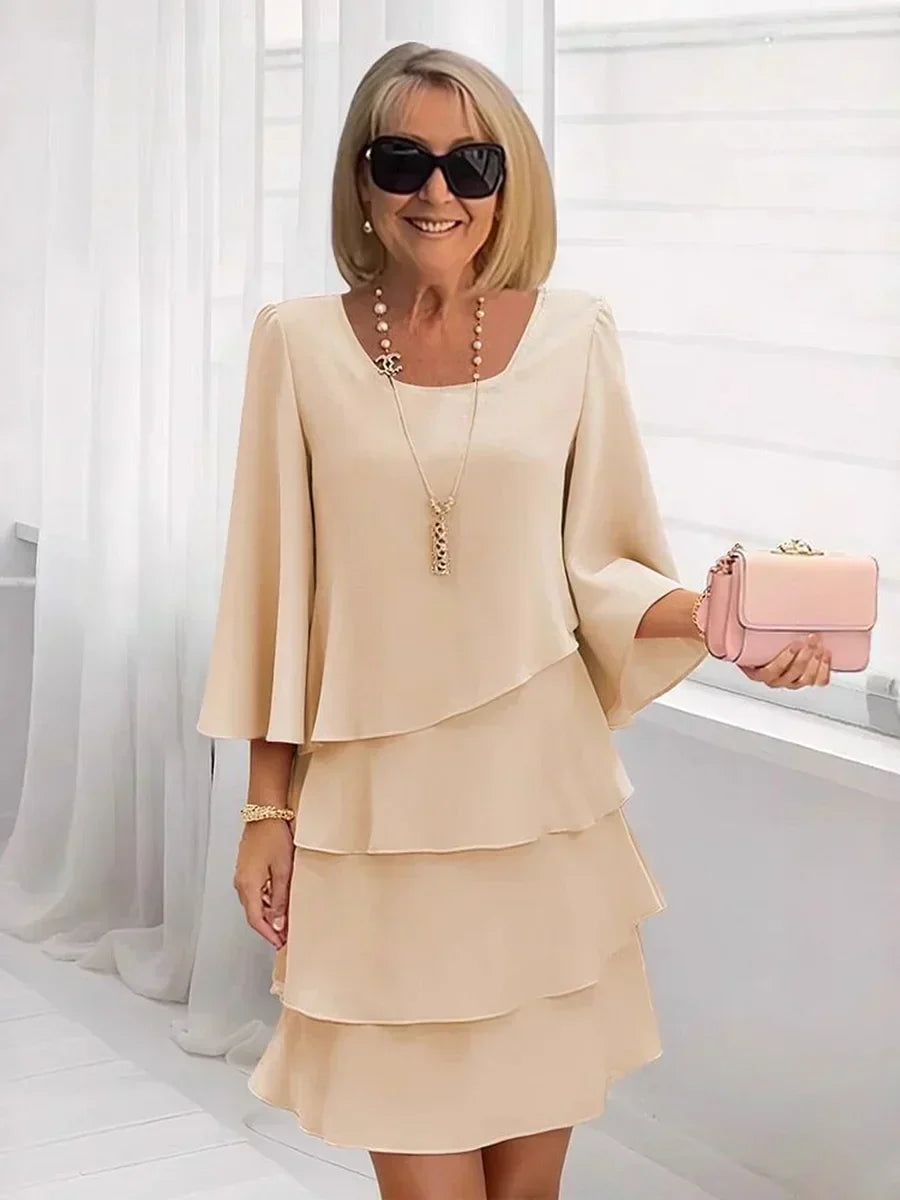 💃Women's Tiered Ruffle Dress with Flared Sleeves