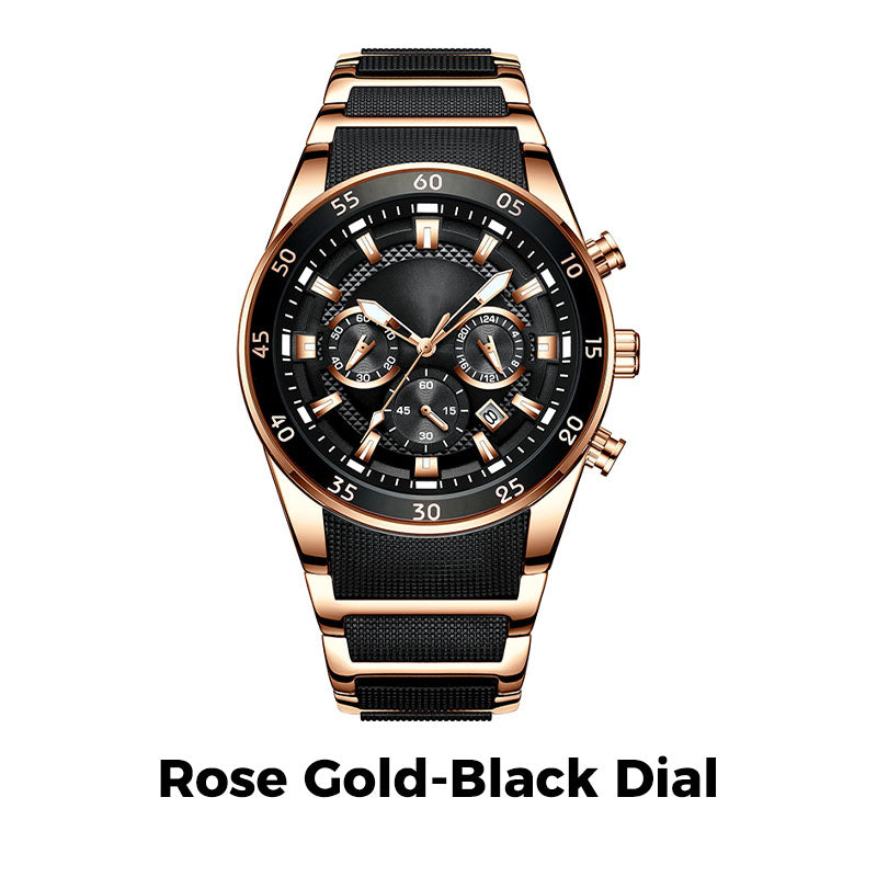 🎁Men's Waterproof Multifunctional Quartz Watch