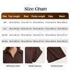 Women's Collared Drawstring Waist Top & Pants Set