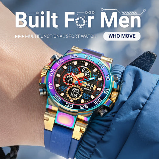 Multifunctional LED Waterproof Digital Watch