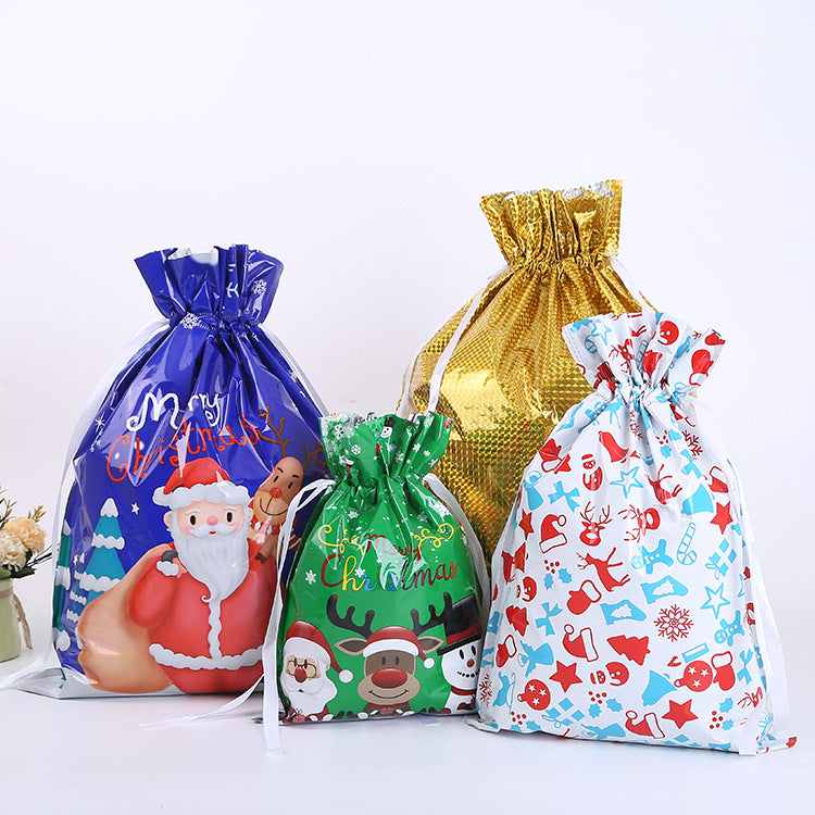 🎅Christmas Sales🎄Drawstring Christmas Gift Bags (Biodegradable)