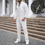⏳Time-Limited Special⏰Men’s Casual Waffle Shirt Pants 2-Piece Set
