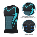 Ionic Shaping Vest – Cooling compression, smooths belly & love handles. Invisible under shirts. Feel confident again! 💪✨