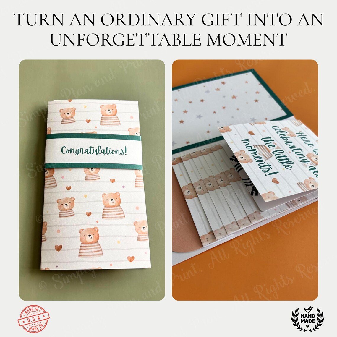 🎂✨ Handmade Waterfall Birthday Gift Card Booklet🎁💖