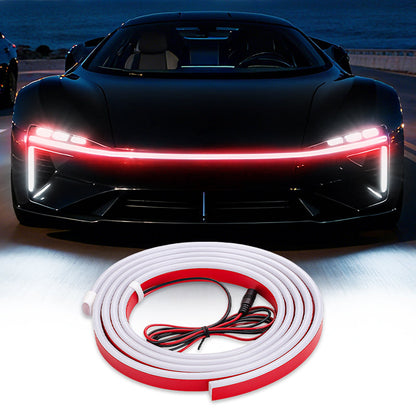 🔥【Dynamic Scan HoodBeam Kit】Light Up Your Hood With Hypnotic Smooth Scanning Effects! ✨🚗