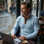🧥Luxury Comfort | Men‘s Textured Jacquard Sweatshirt | Everyday Essential 🔥