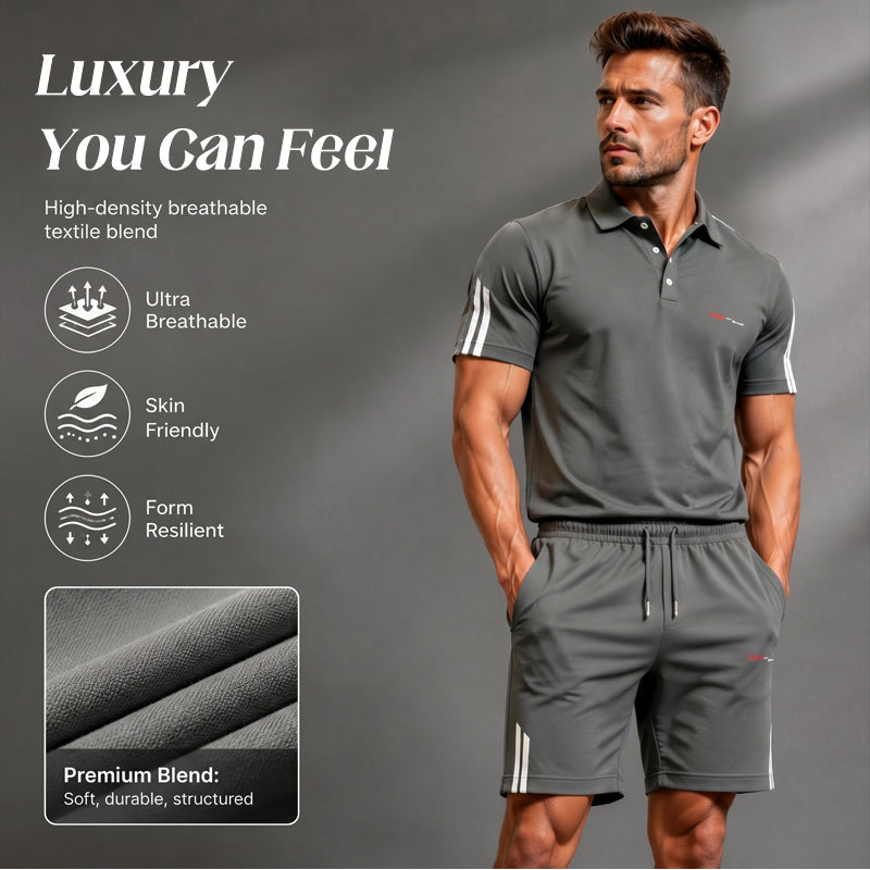 🔥Men's Casual Short-Sleeve Shorts Set