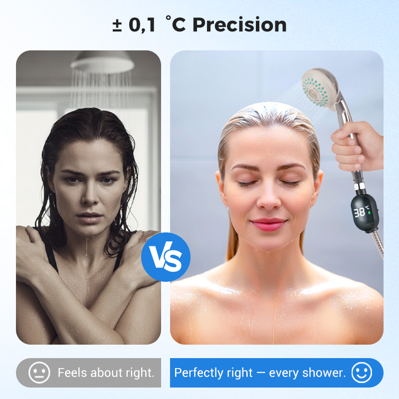🌡️ Shower Thermometer - Instant Digital Display, Waterproof & Easy Install for Safe Bathing 👶📦