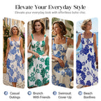 🌸Floral Whispers🌿Women's Floral Print Spaghetti Strap Dress