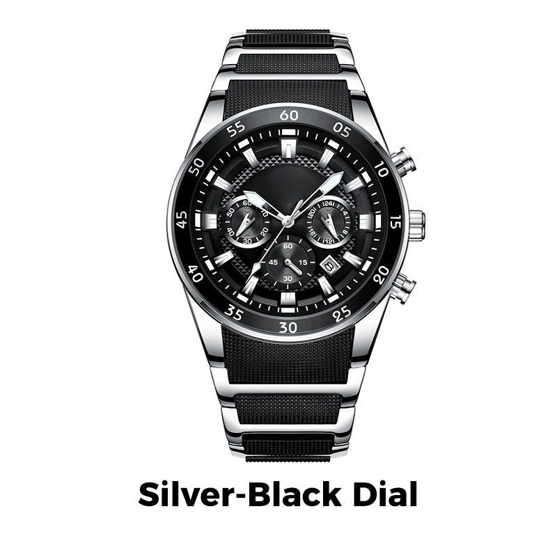 🎁Men's Waterproof Multifunctional Quartz Watch