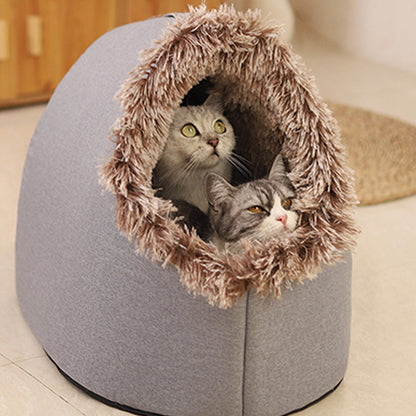 💥Hot sale 🐶🐱Pet Cozy Warm Cave Bed