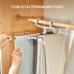 🔥Buy More Save More🔥Household Multifunctional Telescopic Folding Multi-layer Pants Storage Rack