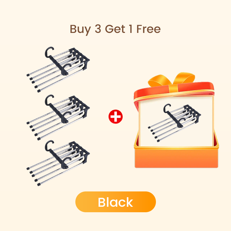 🔥Buy More Save More🔥Household Multifunctional Telescopic Folding Multi-layer Pants Storage Rack