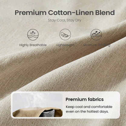 Breathable Straight-Leg Trousers for Men