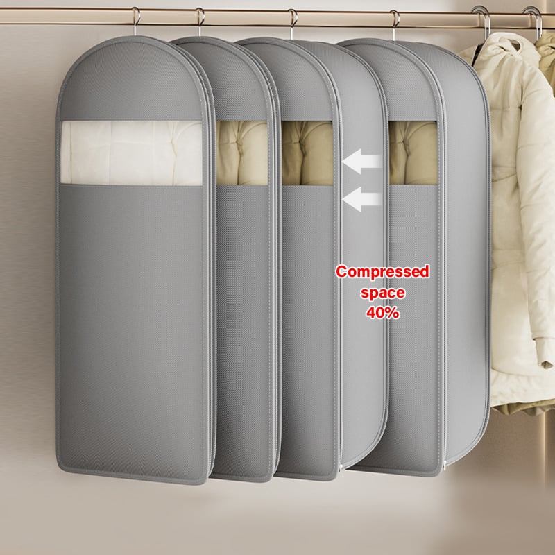 ❤️‍🔥2025 Space Saving Hanging Garment Bag with Self Compression Zipper