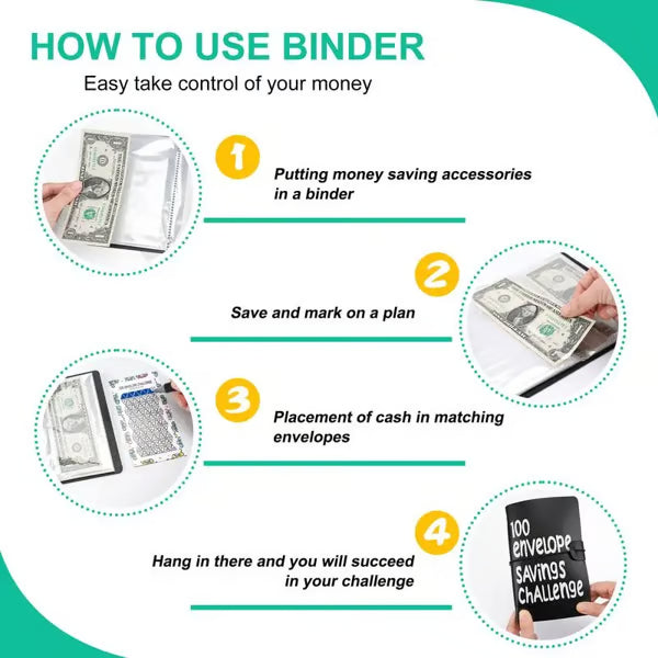 ⚡50K+ SOLD!💝Savings Challenges Book with Envelopes💸
