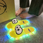 👣👣Cute Slippers With Cartoon Motifs That Glow