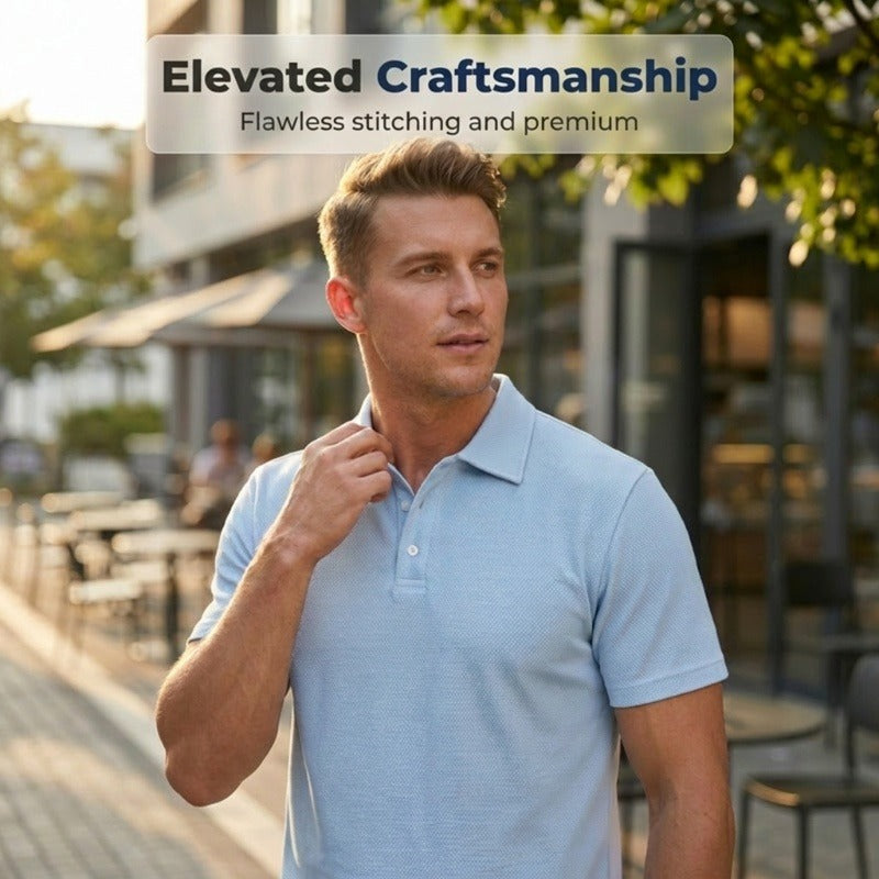 Men's Summer 2-Piece Polo & Shorts Set