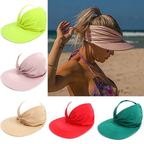 Summer Solid Color Sun Hat – Soft, Wide Brim & Elastic Fit