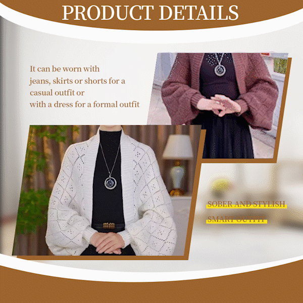 🔥Hollow Out Knitted Shawl Coat