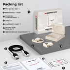 🎧  Wireless Noise-Canceling Bluetooth 6.0 Earbuds – 145H Battery, IPX5 Waterproof, Sports ✨