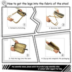 🪑Ultra-Light Folding Stool – Supports Up to 265 lbs