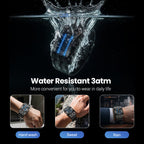 ⌚ Men's Binary LED Watch – Stainless Steel, Blue Light, Sporty, Water-Resistant, Modern ⚡