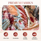 Women's Printed Top & Wide Leg Pants 2-Piece Set