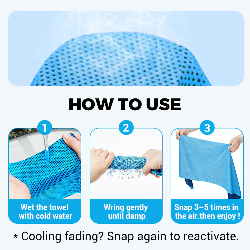 🎁 Buy One, Get One Free🔥🔥 Absorbent Cooling Towel, Can Be Used Anytime, Anywhere!