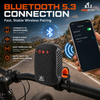 🚴‍♂️🎵 Waterproof Bike Bluetooth Speaker – IPX5, TWS stereo, hands‑free calls. Secure mount, 70m range. Ride with beats! 🔊✨