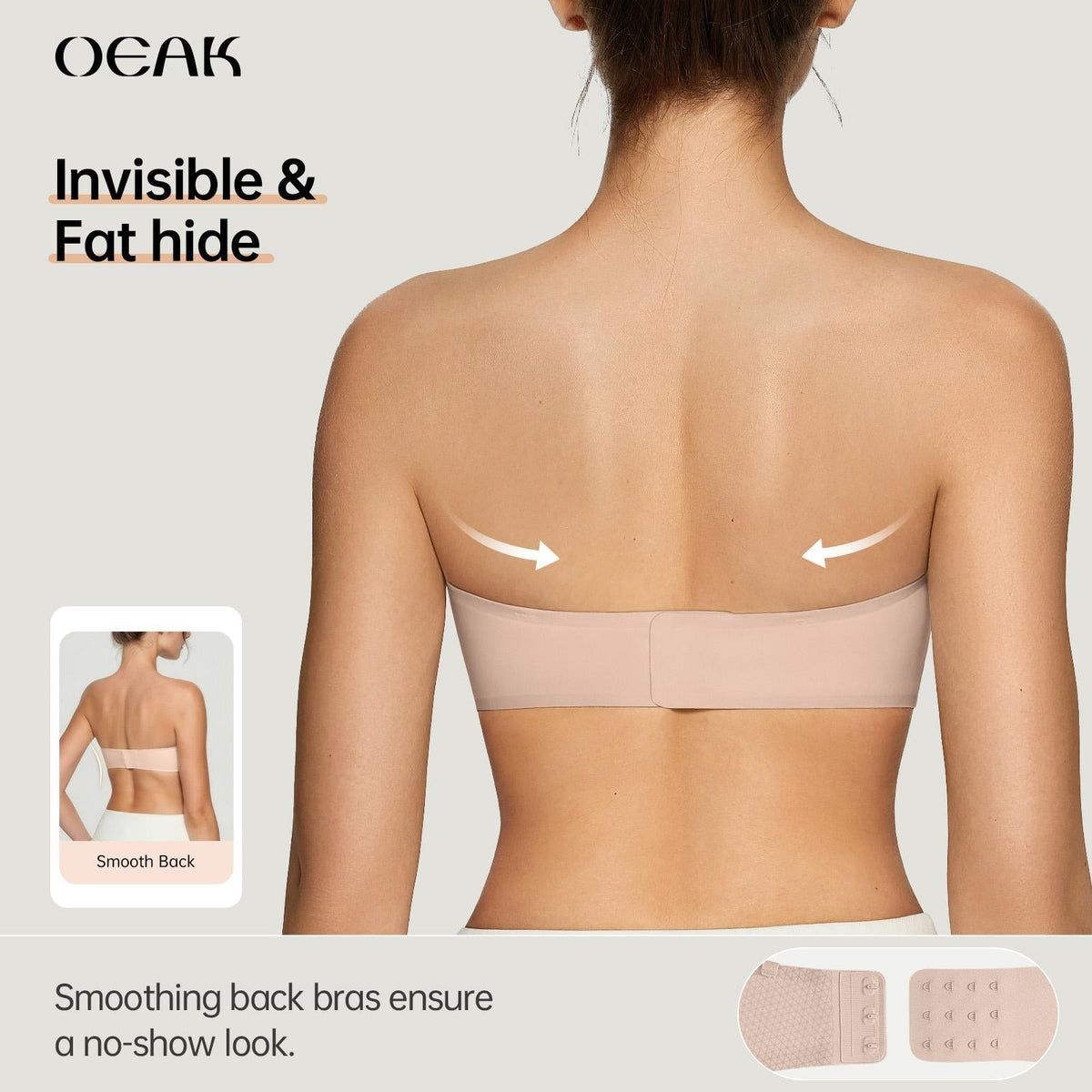 Strapless Push-Up Bra – 360° Non-slip, Wireless & Breathable. 🛡️✨