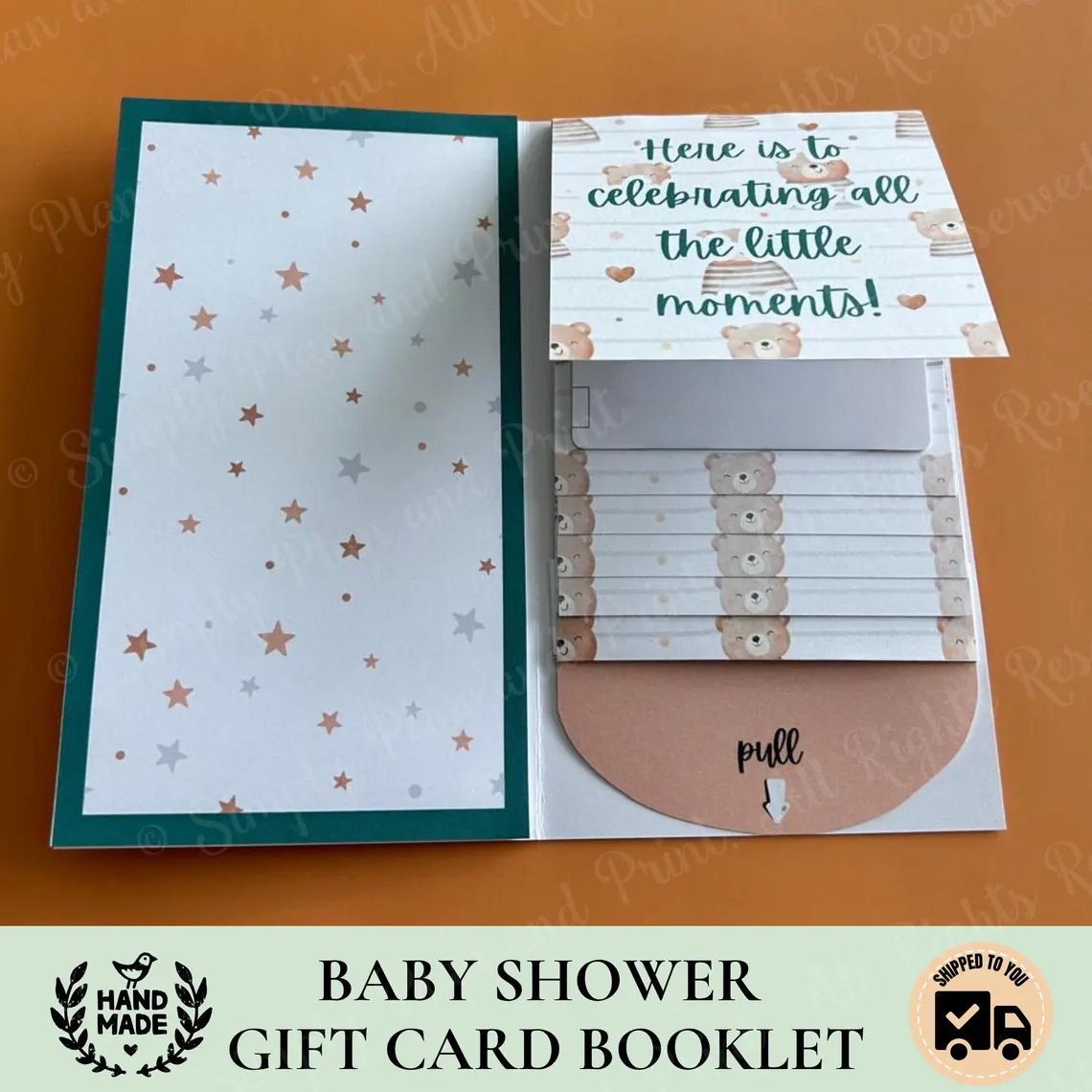🎂✨ Handmade Waterfall Birthday Gift Card Booklet🎁💖