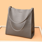 Simple Solid Color PU Leather Shoulder Bag