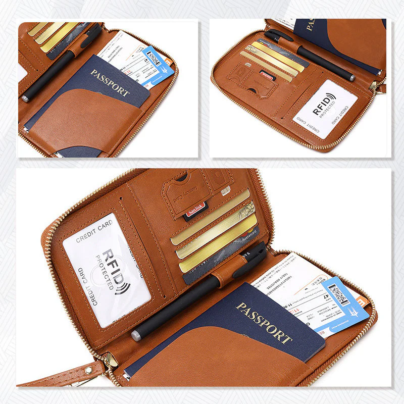 Multifunctional RFID Passport Wallet