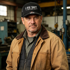 🔥Mesh Back Trucker Cap with "I Fix Shit" Embroidery – Breathable Outdoor Sun Hat🧢☀️