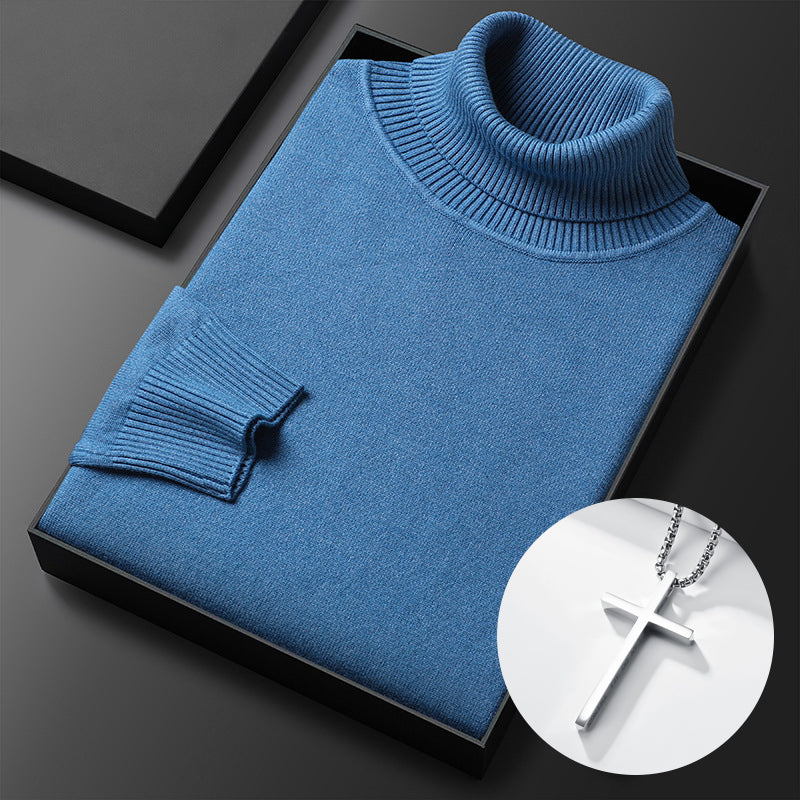 ✨Men's Solid Color Premium Turtleneck Sweater