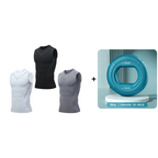 Ionic Shaping Vest – Cooling compression, smooths belly & love handles. Invisible under shirts. Feel confident again! 💪✨