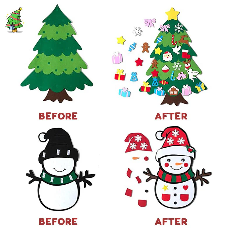 🎄🎅DIY Christmas Tree with Detachable Ornaments