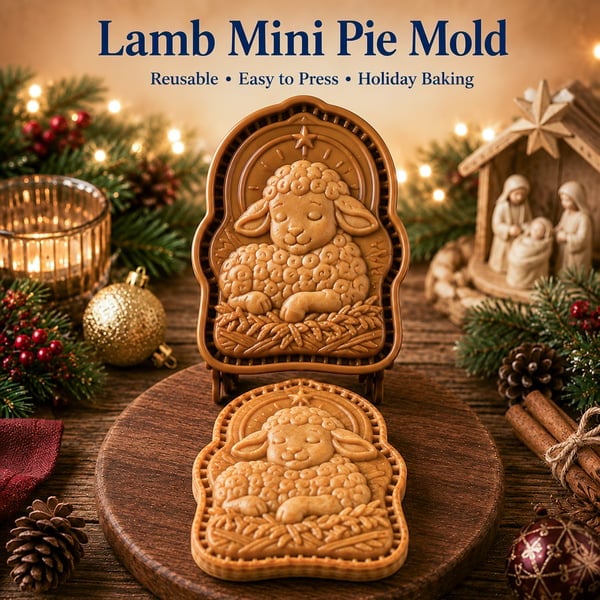 🥧✨ Faith & Nativity Christmas Mini Pie Mold Collection