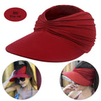 Summer Solid Color Sun Hat – Soft, Wide Brim & Elastic Fit