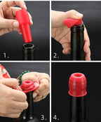 Reusable champagne bottle cork