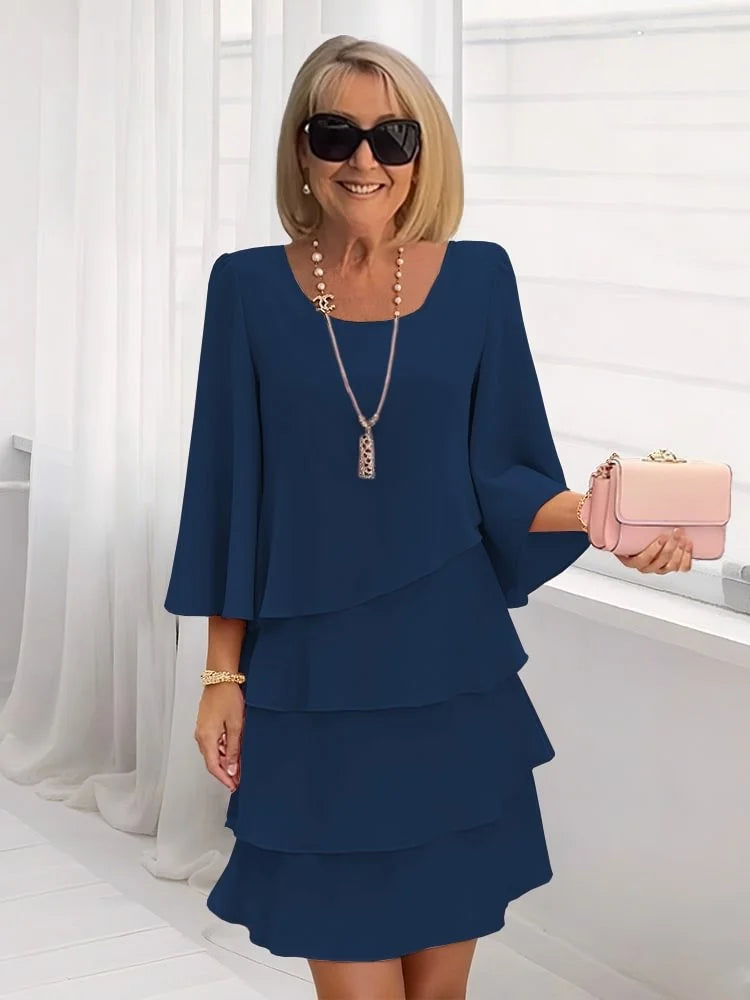 💃Women's Tiered Ruffle Dress with Flared Sleeves