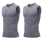 Ionic Shaping Vest – Cooling compression, smooths belly & love handles. Invisible under shirts. Feel confident again! 💪✨