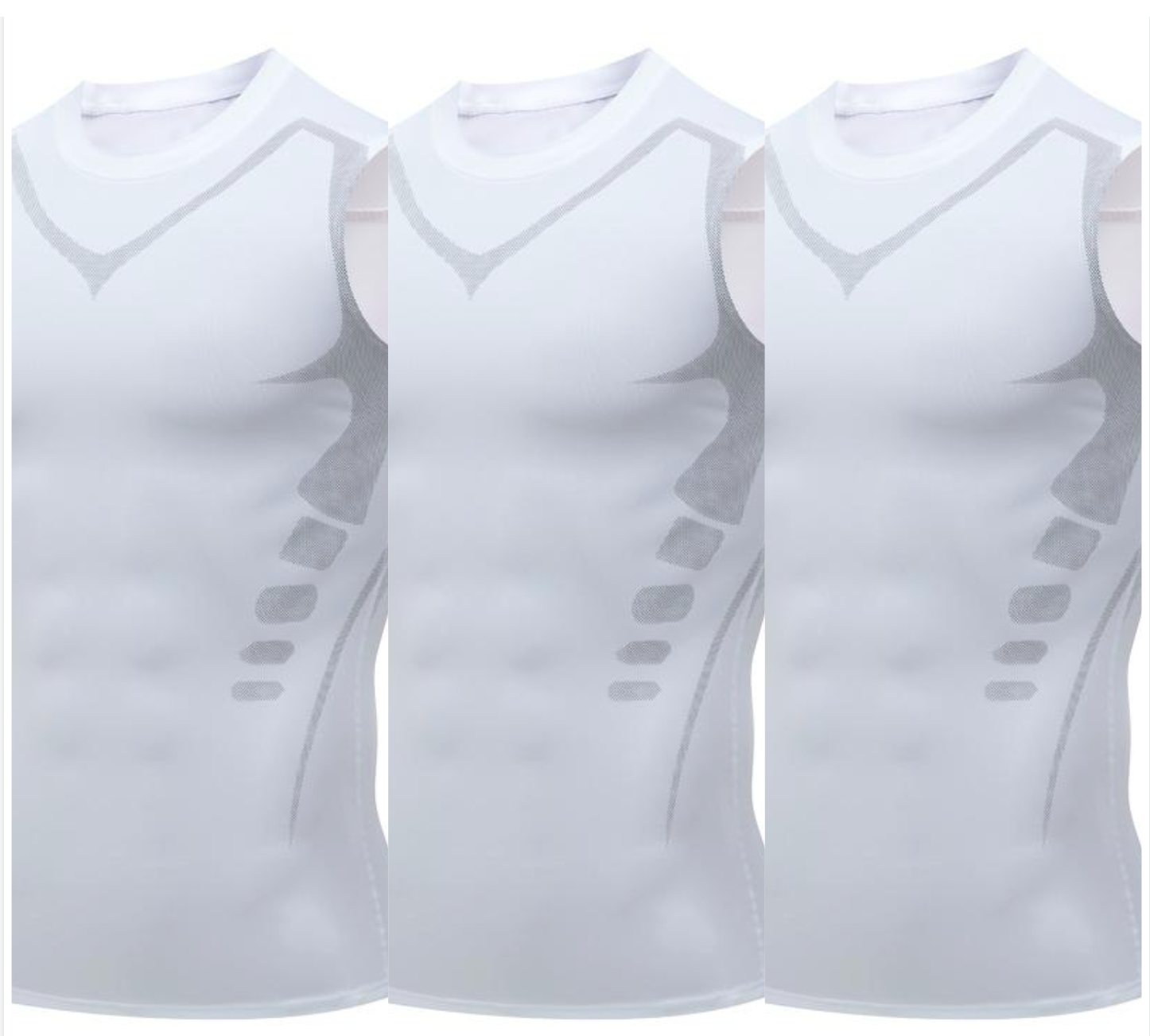 Ionic Shaping Vest – Cooling compression, smooths belly & love handles. Invisible under shirts. Feel confident again! 💪✨
